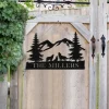 Personalized Family Name Wolf Deer Hunting Hunter Metal Sign, Cabin, Lodge, Camp, Wall Decor