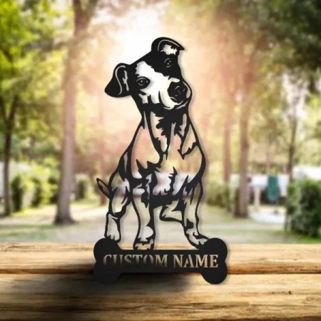 Jack Russell Personalized Metal Wall Decor, Cut Metal Sign, Metal Wall Art, Metal House Sign