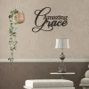 Amazing Grace Wall Art, Cut Metal Sign, Metal Wall Art, Metal House Sign