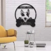 Bull Terrier Dog Lovers Funny Personalized Metal House Sign Cut Metal Sign