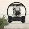 Chinese Shar Pei Dog Lovers Funny Personalized Metal House Sign Cut Metal Sign