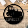 Dozer Monogram Customized Metal Signs, Custom Metal Sign, Custom Signs, Metal Sign