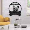 French Bulldog's House Dog Lovers Personalized Metal Sign Cut Metal Sign