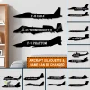 Custom Us Air Force Aircraft Cut Metal Sign