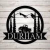 Old Truck Custom Name Metal Sign Personalized Monogram Wall Metal Art