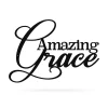 Amazing Grace Wall Art, Cut Metal Sign, Metal Wall Art, Metal House Sign