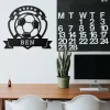 Soccer Ball Monogram, Cut Metal Sign, Metal Wall Art, Metal House Sign