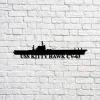 Uss Kitty Hawk Cv-63 Aircraft Carrier Navy Ship Metal Sign, Memory Wall Metal Sign Gift For Navy Veteran