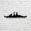 Uss Oklahoma City Clg-5 Navy Ship Metal Sign, Memory Wall Metal Sign Gift For Navy Veteran