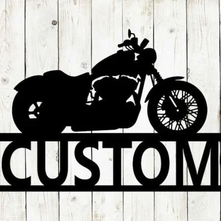 Motorcycle Custom Name Metal Sign, Chopper, Motorcycle, Chopper Sign, Motorcyclist, Fathers Day, Mothers Day, Dad, Birthday, Custom Metal