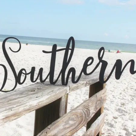 Southern Wall Decor, Southern Metal Word Art, Southern Charm Word Sign, Southern Outdoor Sign, Southern Home Decor