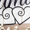 Family Metal Wall Art, Hearts, Family Sign, Metal Sign, Family Decor, Family Wall Decor, Wedding Gift, Wall Hanging