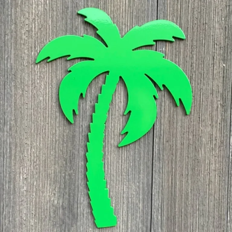 Palm Tree Metal Sign Cutout, Cut Metal Sign, Wall Metal Art