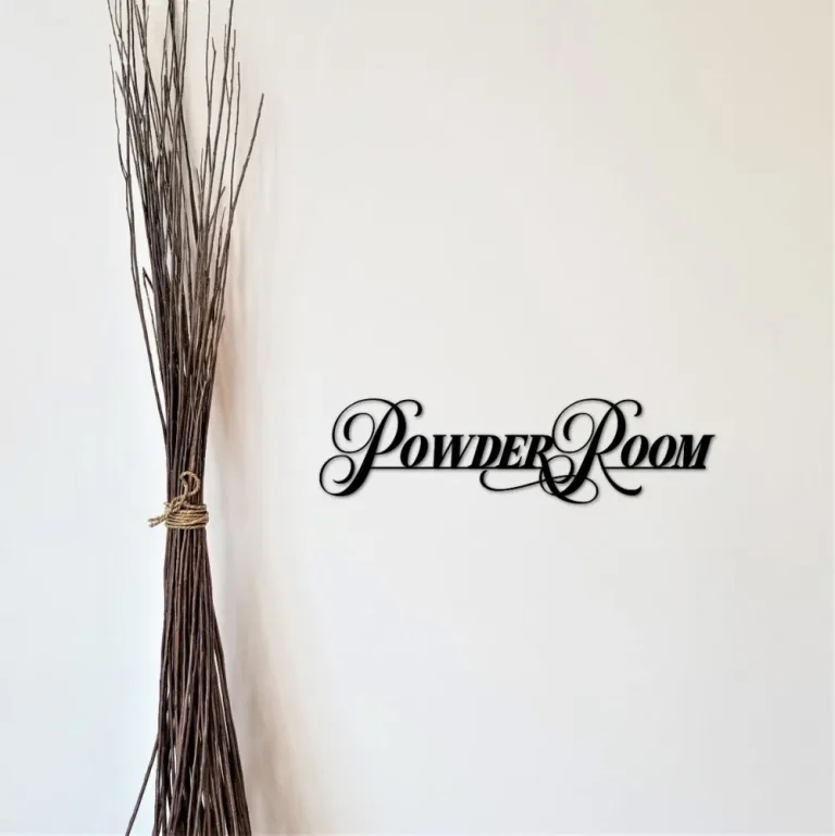 Metal Powder Room Sign, Restroom Decor, Metal Wall Art, Bathroom Decor, Powder Room Wall Art, Powder Room Decor, Restroom Decoration