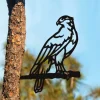 Metal Hawk Silhouette - Birds Of A Feather - Rustic Outdoor Home & Garden Decor - Housewarming Gift - Made In Usa