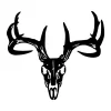 Deer Skull Metal Sign Cutout, Cut Metal Sign, Wall Metal Art