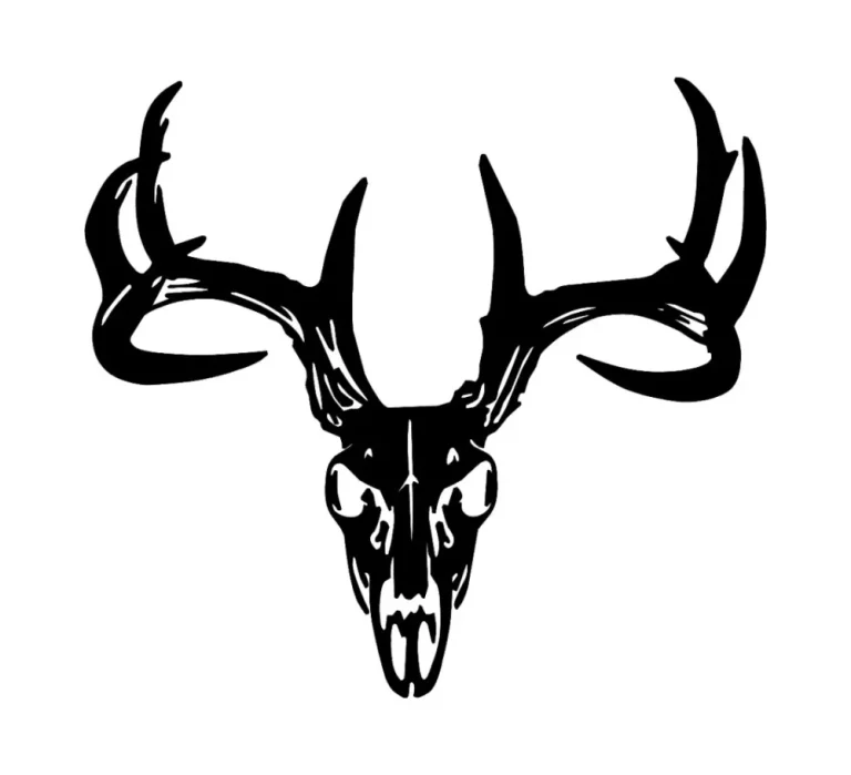 Deer Skull Metal Sign Cutout, Cut Metal Sign, Wall Metal Art