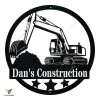 Personalized Excavator Metal Sign, Excavator Metal Wall Art, Gift For Him