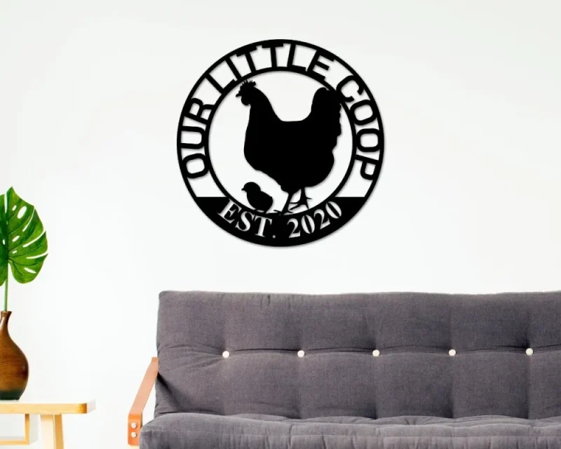 Custom Hen House Sign, Hen House Coop Sign, Our Little Coop Sign Metal Sign, Metal Chicken Coop Sign, Personalized Chicken Coop Sign, Chicks