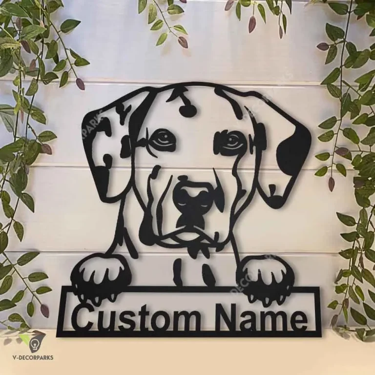 Personalized Dalmatian Dog Metal Sign Art, Dalmatian Dog Metal Sign, Dalmatian Dog Gifts Funny, Dog Gift, Animal Custom