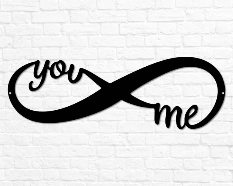 Metal Infinity Sign Decor Infinity You Me Sign Infinity Love Home Decor Infinity Wedding Gift Couple Anniversary Gift Housewarming Wall Art