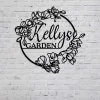 Personalized Garden Metal Sign, Garden Decor, Custom Name, Gift For Gardener, Gift For Plant Mom, Garden Accessories, Outdoor Decor