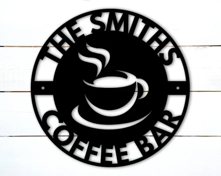 Personalized Coffee Bar Sign, Coffee Bar Decor, Kitchen Sign, Custom Coffee Sign, Kitchen Wall Decor, Coffee Bar Ideas, Metal Coffee Sign