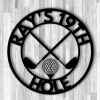 Golf 19th Hole Custom Name Metal Sign, Golf Sign, Bar Sign, 19th Hole, Custom Golf Sign, Man Cave, Home Bar, Game Room Sign, Fathers Day