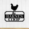 Personalized Chicken Coop Metal Sign, Custom Hen House Sign, Metal Farmhouse Signs, Metal Chicken Coop Sign, Hen House Sign, Farm Sign,