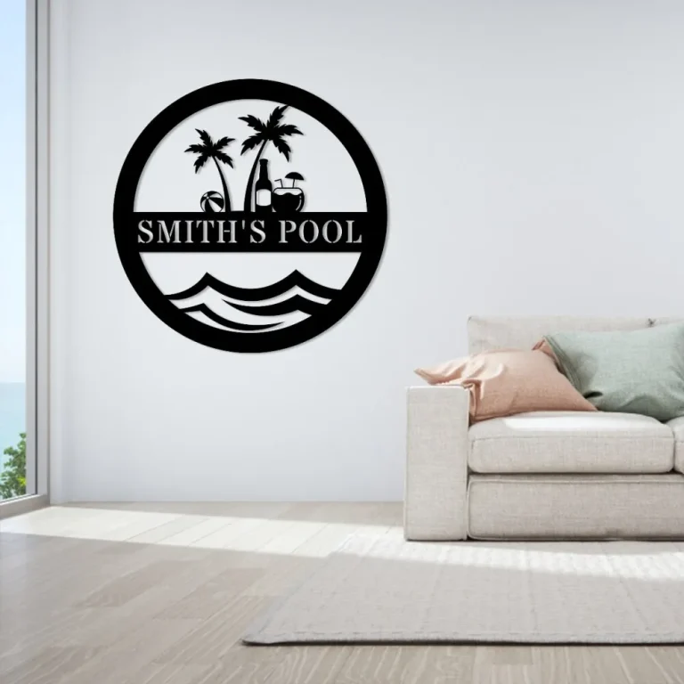 Personalized Pool Signs, Swimming Pool Decor, Sign For Pool Decor For Outside, Pool Signs For Outdoor Personalized, Pool Signs