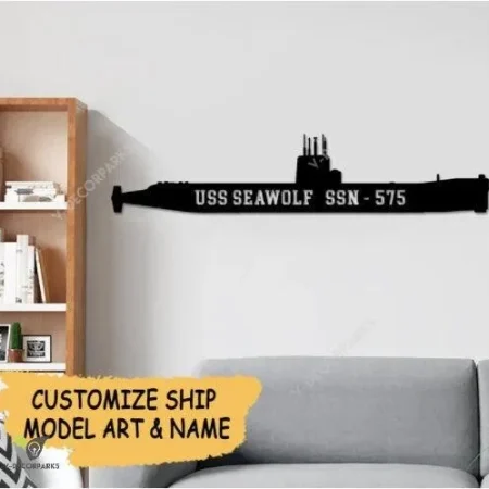 Personalized Navy Ship Metal Sign, Navy Submarine Sign, Navy Frigates Destroyer Custom, Submarine Wall Art, Retirement Navy, Great Gift For Veteran