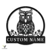 Personalized Owl Bird Metal Sign Art, Custom Owl Bird Metal Sign, Animal Funny, Pets Gift, Birthday Gift, Bedroom Decor