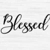 Blessed Script Metal Sign - Christmas Gift - Metal Wall Art - Christmas Decor - Wall Hanging - Housewarming Gift - Personalized Sign