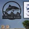 Personalized Tiger Shark Monogram Metal Sign Art, Custom Shark Monogram Metal Sign, Birthday Gift, Animal Funny, Father's Day Gift