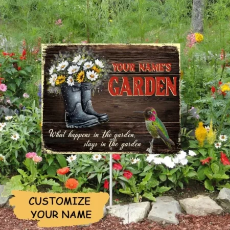 Customize Name Metal Garden Art