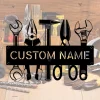Custom Workshop Sign, Work Shop Metal Sign, Personalized Carpenter Name Sign, Builder Sign, Carpenter Metal Sign, Home Decor, Gift For Dad
