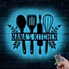 Personalized Indoor Kitchen Sign Name, Kitchen Wall Hanger, Custom Kitchen Metal Sign, Kitchen Wall Art, Kitchen Decor, Nana's Kitchen Sign