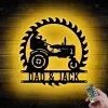 Custom Metal Tractor Sign Father & Son Tractor Sign Farmer Metal Sawblade Farmer Name Sign Tractor Driver Metal Wall Art Father's Day Gift