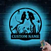 Custom Couple Scuba Diving Metal Sign, Scuba Diving Metal Decor, Scuba Diver Metal Wall Art, Personalized Scuba Diver Name Sign, Home Decor