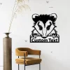 Custom Opossum Metal Wall Art, Opossum Metal Sign, Opossum Neon Metal Wall Decor, Opossum Wall Hanging For Decoration, Opossum Lover Gift