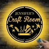 Custom Craft Room Metal Sign, She Shed Sign, Creative Room Sign, Gift For Mom, Rustic Home Craft Room Sign, Sewing Room Sign Craft Room Decor