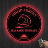 Metal Massage Therapist Sign Massage Therapy Decor Personalized Therapist Spa Name Sign Massage Therapist Metal Wall Art Beauty Salon Decor