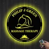 Metal Massage Therapist Sign Massage Therapy Decor Personalized Therapist Spa Name Sign Massage Therapist Metal Wall Art Beauty Salon Decor