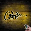 Coffee Bar Sign, Coffee Wall Art, Coffee Metal Wall Art, Coffee Lover Gift, Coffee Bar Decor, Coffee Sign, Kitchen Decor, Wall Hanging