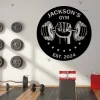 Custom Gym Sign, Personalized Gym Metal Wall Art, Workout Room Sign, Fitness Sign, Gym Wall Art, Powerlifting Workout Metal, Home Gym Decor