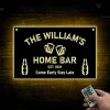 Personalized Home Bar Metal Sign, Custom Pub Sign, Home Bar Sign, Pub Bar Wall Art, Beer Bar Sign Man Cave Wall Decor, Patio Sign Father's Day Gift