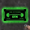 Personalized Home Gym Sign, Custom Metal Gym Sign, Fitness Sign Home Gym Sign, Father's Day Gift, Home Workout Sign, Crossfit Gym Sign