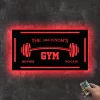 Personalized Home Gym Sign, Custom Metal Gym Sign, Fitness Sign Home Gym Sign, Father's Day Gift, Home Workout Sign, Crossfit Gym Sign
