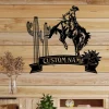 Custom Western Sign Welcome Cowboy Sign Metal Porch Sign Farm Entrance Sign Metal Farmhouse Western Door Hanger Western Welcome Sign