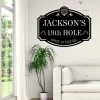 Custom Golfing Metal Wall Art Led Light Personalized Golfer Name Sign Home Decor 19th Hole Golf Club Decoration Golf Gifts For Men Dad Gifts